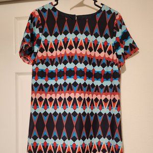 J. Crew Geometric Dress - Size 6